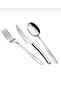 Miray Sade 12-Piece Daily Dinner Fork Set 304 Quality 18/10 Cr-Ni Stainless Steel 3mm Fork - 3