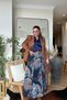 Shawl Pattern Glitter Chiffon Skirt Colorful - 4