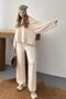 Beige Oversized Mold Modal Set - 4