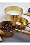 4Pcs Gold Stainless Steel Wooden Handle Measuring Spoon Set Measuring Cup 1.25ml 2.5ml 5ml 15ml - 2