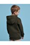 Print Detail Hooded Jacket With Zipper Closure - 5
