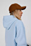 Basic Oversize Kapüşonlu Sweatshirt - 4