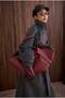 Funnel Neck Long Coat Anthracite - 5