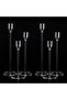 6 Pcs Acrylic Candle Holders Taper Candle Holder Set for Table Centerpieces