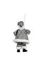 Standing Santa Decoration Silver 18cm - 4