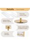 Glass Hurricane Candleholder Set of 3 - Gold Ribbed Glass Candlesticks - 2