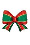 Red Green Ribbon Bow Foil Balloon 70-55 cm - 2