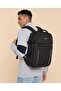 Black Men's Solid Zip-Around Backpack - 6