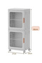 2 Layers Clear Folding Storage Boxes with Wheels