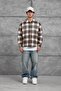 Men's Shirt Nmrc Yazi Green Oversize Printed Lumberjack - 4