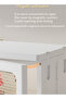 2 Layers Clear Folding Storage Boxes with Wheels - 3