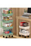 4-Layer Floor-Standing Kitchen Storage Rack with Removable Vegetable Basket - 3