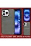 iPhone 16 Pro Max Leather Case with Card Holder & Kickstand (Grey) - 6