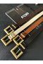 4-Piece Antique Square Buckle Bridged Women's Belt, Trouser Belt, Coat Belt, Dress Belt - 2