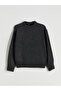 Xside Anthracite Crew Neck Women's Knitwear Sweater - 5