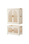 2 Layers Stylish Multi-Function Storage Cabinet & Children's Wardrobe with 10 Piece Cloth Hanger - 5