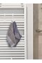 1 Piece Towel Rack, Clothes Rack, Behind Door Rack Radiator Rack Bathroom Rack White - 4