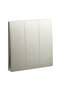 Legrand Mallia Senses Switch - Champagne, 3 Gang 2 Way, 16A 250V - 2