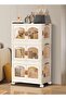 3 Layers Stylish Multi-Functional Storage Cabinet Wardrobe - 2