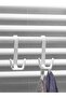 Towel Rack, Clothes Rack, Behind Door Rack Radiator Rack Bathroom Rack White 2 Pieces - 4