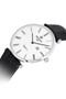 Cl119S-03Bs Thin Slim Classic Black Leather Cord Safir Glass Men's Wristwatch - 4