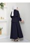 Women's Two-Piece Suit with Skirt and Shirt with Pocket Details - 4
