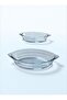 Borcam Small Oval Serving Bowl Bor Glass Boat Cake Food Presentation Baking Bowl Mold 530Cc 2Pcs - 2