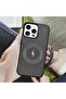 iPhone 16 Pro Max Case with Detachable Card Holder, Carbon Fiber Texture (Black) - 5