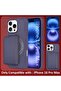 iPhone 16 Pro Max Case with Detachable Card Holder, Carbon Fiber Texture (Purple) - 6
