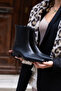 Carla Black Leather Low Heel Women's Boots – Comfortable Wear, Elegant Design - 2