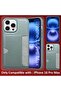 iPhone 16 Pro Max Leather Anti-Fingerprint Case with Wallet Card Slot (Gray) - 2