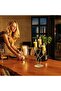 Modern 3-Arm Metal Candlestick Holder (Gold) - 5