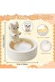 Cat Tea Light Candle Holder (White) - 2
