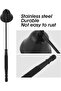 Stainless Steel Bell-Shaped Candle Snuffer, 1 Pack (Black) - 6