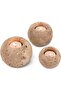 Marble Tealight Candle Holder 4" Travertine Set of 3