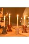 4-Piece Dual-Use Glass Candle Holders (Clear, Pink, Green, Amber) - 7