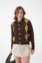 Regular Pattern Baklava Patterned Knitwear Cardigan Aw25Hi0063 - 4