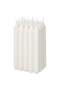 Pack of 20 Unscented Chandelier Candles, Natural, 19 cm, Elegant Design