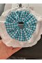 Vintage Guipure Scrunchie Gingham Checkered Rubber Hair Tie L - 2