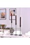 Silver Candle Stick Holders Set of 3 - Taper Candlestick (Black)