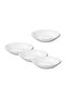 Deep Plate, White, Set of 4, Durable & Elegant