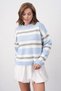 Soft Textured Color Block Oversized Knitwear Sweater Aw25Kz0100 - 2
