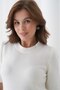 Soft Textured Short Sleeve Regular Fit Knitwear Sweater Aw25Kz0101 - 3