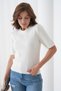 Soft Textured Short Sleeve Regular Fit Knitwear Sweater Aw25Kz0101 - 6