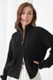 Oversized Mock Neck Zippered Knitwear Cardigan Aw25Hi0065 - 2