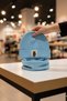 4-6 Years Old Unisex Children's Baby Blue Teddy Bear Label Ribbed 100% Cotton Beanie Neck Collar Set - 6