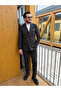Italian Style Striped S Slim Fit K Double-Breasted Suit - 6