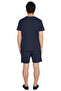 Men's Slogan Printed Crew Neck Short Sleeve Cotton Pajama Set Functional Durable Stylish - 4