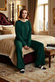 Women's Corded Fabric Knitted Relaxed Fit Lounge Set Functional Durable Quality Comfortable Casual - 3