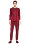 Women's Plaid Pajama Set Crew Neck Long Sleeve Functional Durable Quality Comfortable - 4